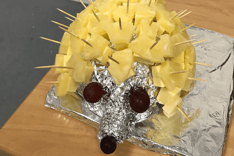 Cheese And Pineapple Hedgehog