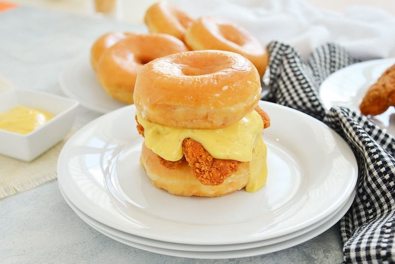 Sweet-and-Savoury Doughnut Sandwiches