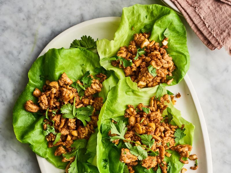 Ground Turkey Lettuce Wraps