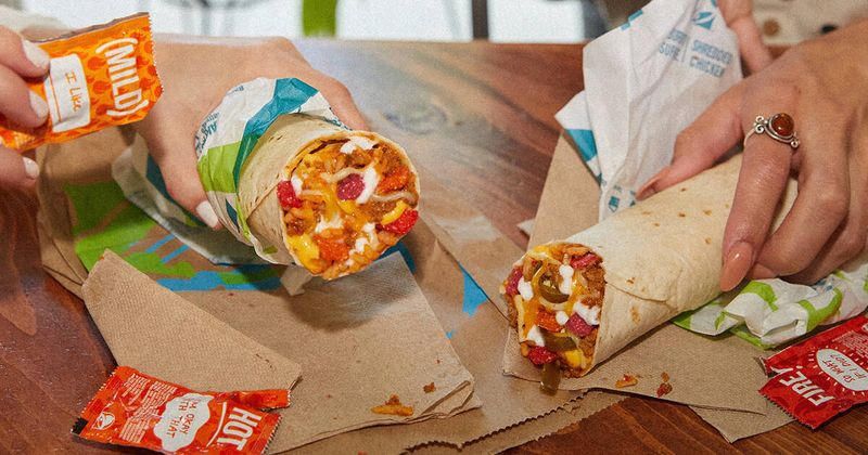 Taco Bell Cheesy Double Beef Burrito