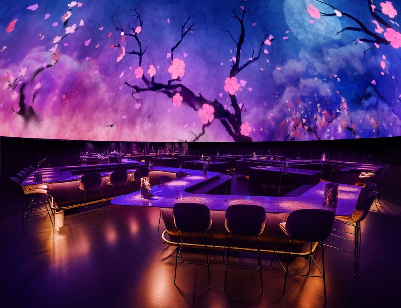Dining Beneath A Digital Dome