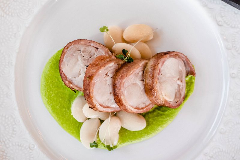 Polly Gray – Roast Rabbit With Bacon