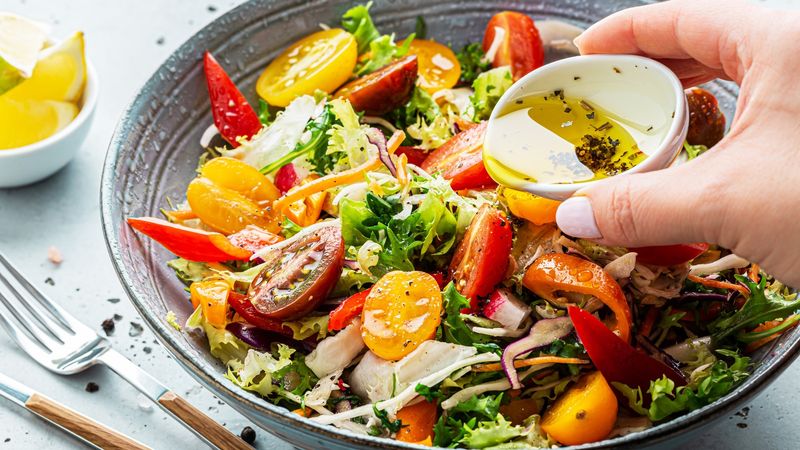 Side Salad With Low-Fat Dressing