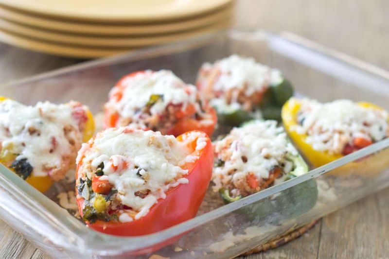 Turkey And Quinoa Stuffed Peppers
