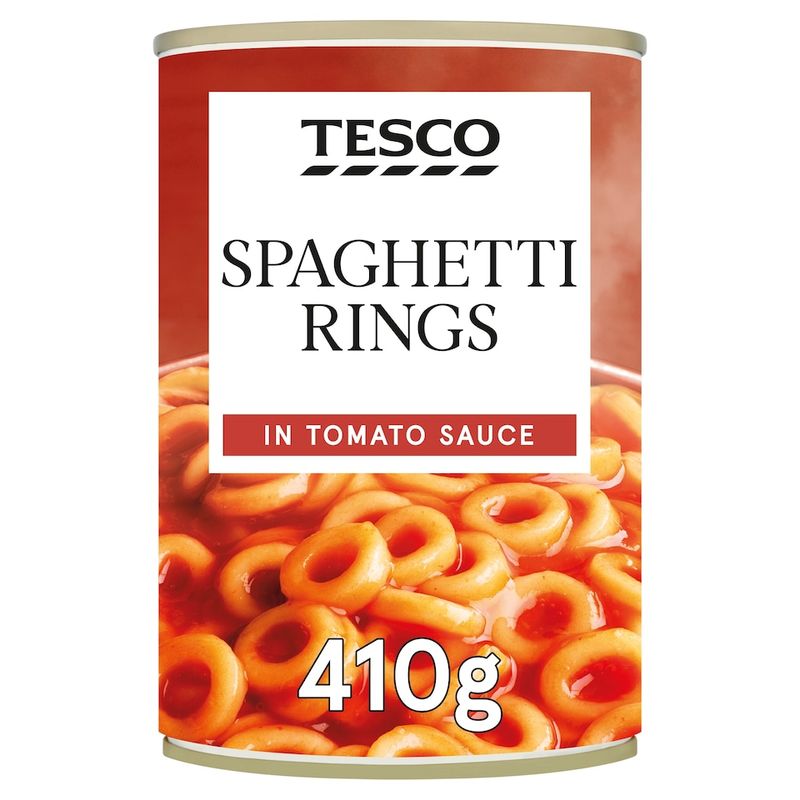 Tesco Spaghetti Rings In Tomato Sauce