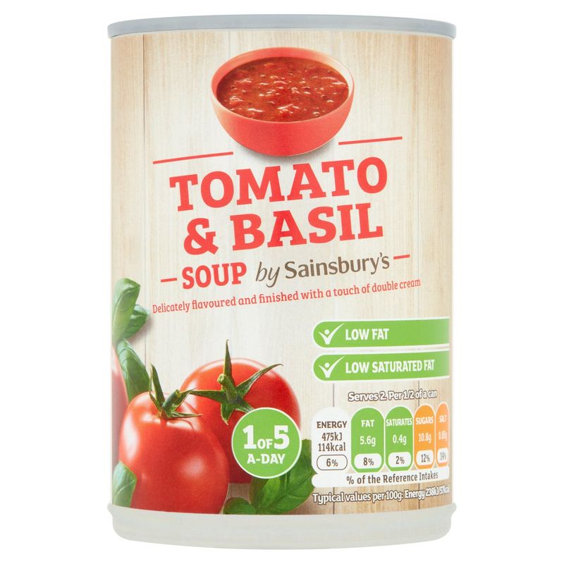 Sainsbury's Cream Of Tomato And Basil Soup