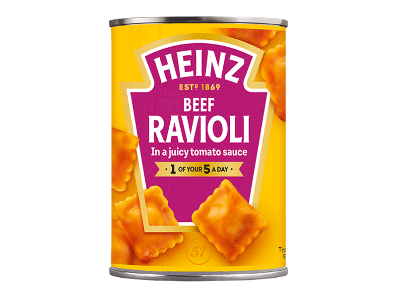 Heinz Beef Ravioli In Tomato Sauce