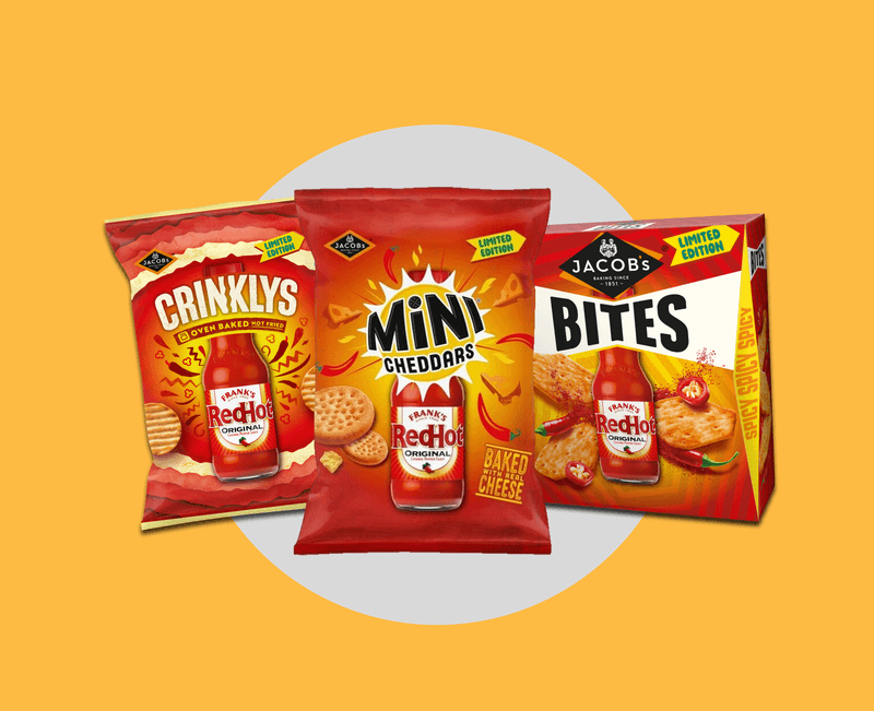 Jacob's x Frank's RedHot Mini Cheddars