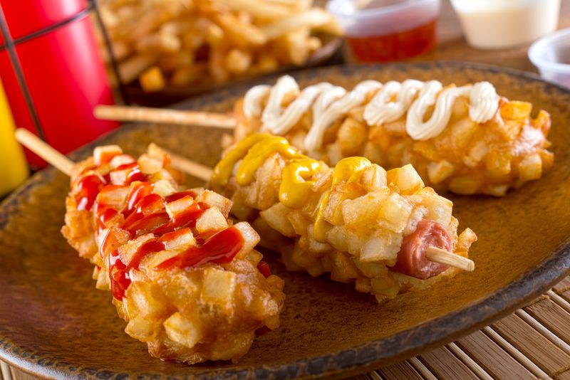 Korean Potato Corn Dogs