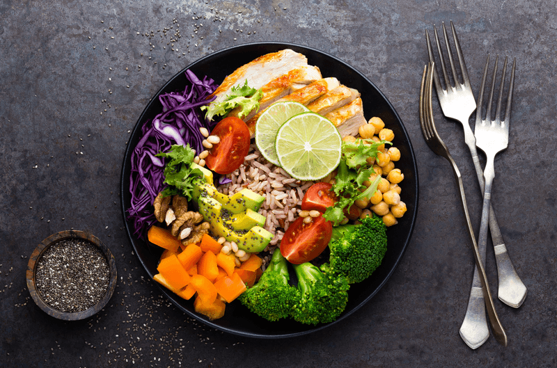 Focus On Colourful, Balanced Plates