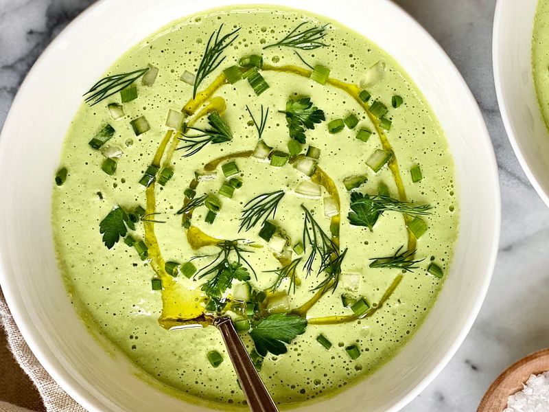 Chilled Cucumber And Dill Soup