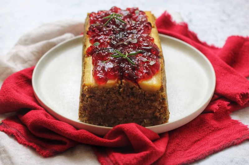 Nut Roast With Cranberry Glaze