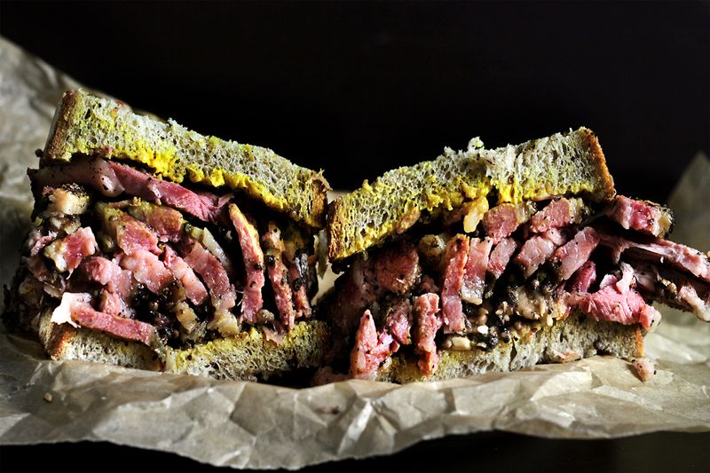 Montreal Smoked Meat Sandwich