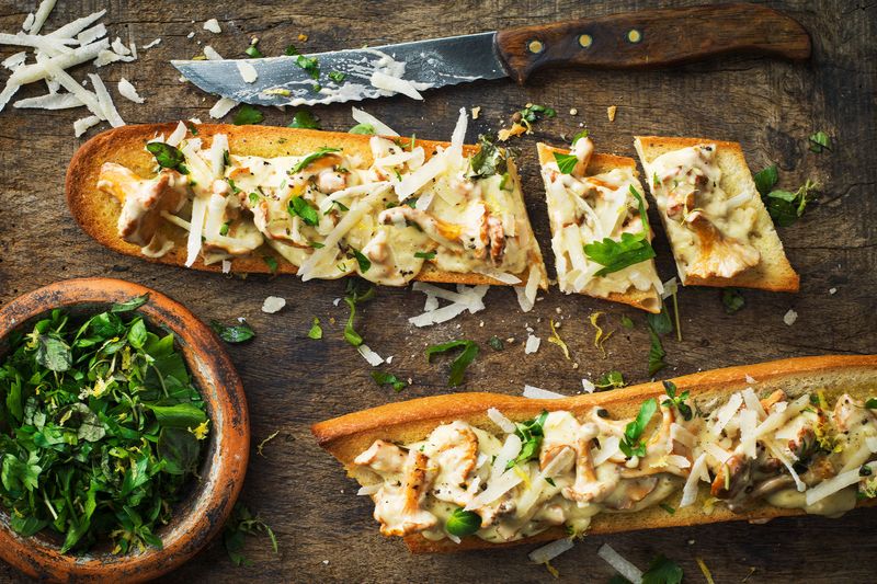 French Baguette With Cheese