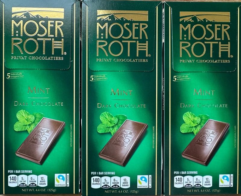 Moser Roth Dark Chocolate Mint Sticks