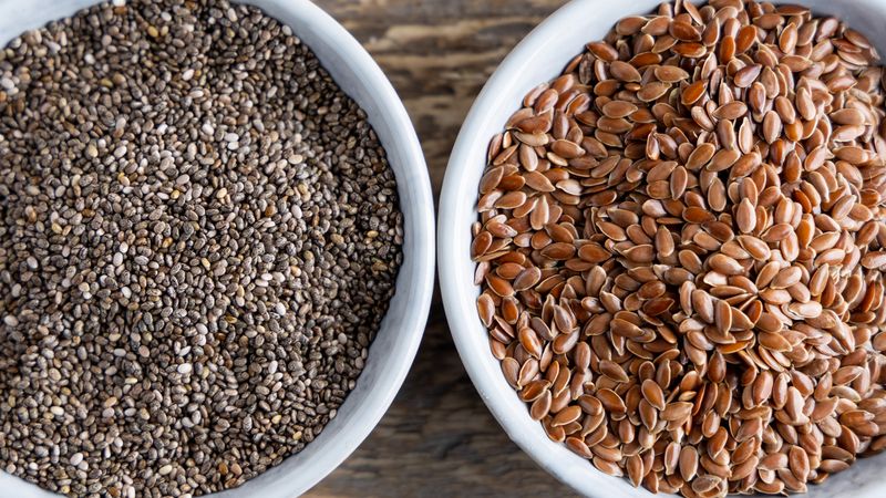 Flaxseeds And Chia Seeds