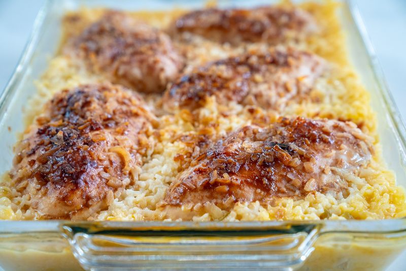 Baked Chicken With Onion Soup Mix And Cream Of Mushroom Soup