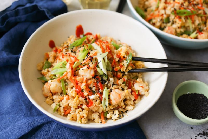 Cauliflower Fried Rice With Prawns