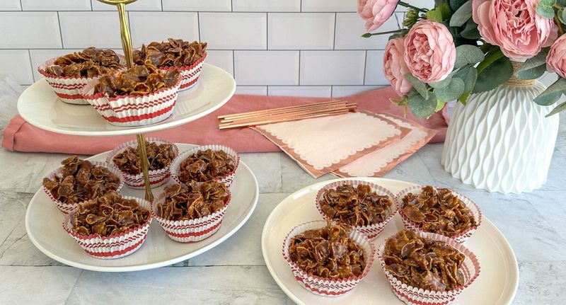 Nutella Cornflake Clusters