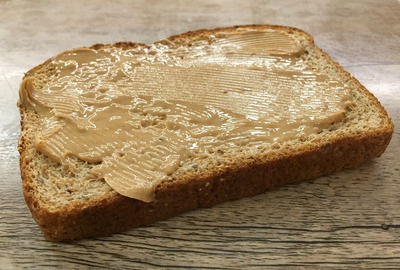 Peanut Butter On Whole Grain Toast