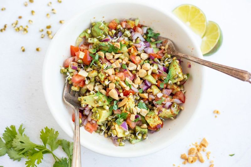 Sprouted Moong Salad