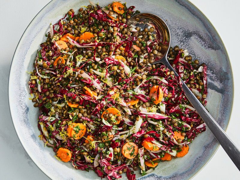 Lentil And Roasted Veggie Bowl