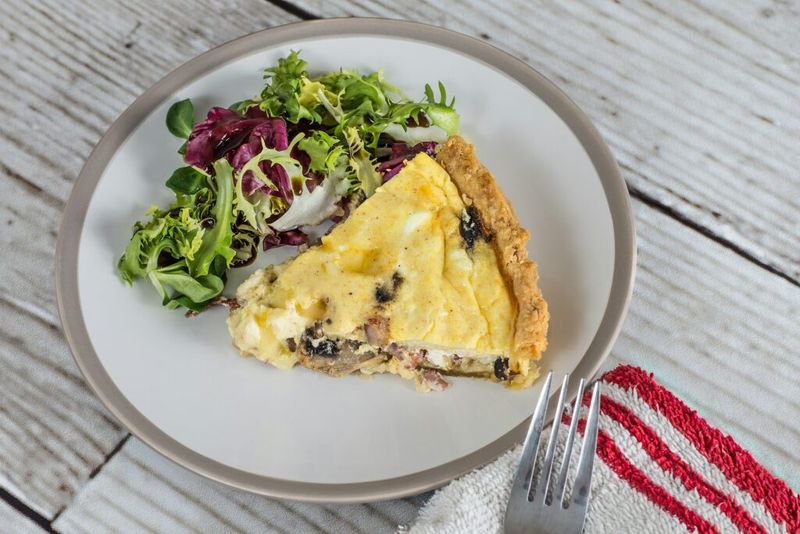 Princess Diana - Vegetable Quiche With A Fresh Side Salad