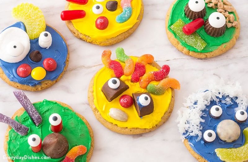 Monster Face Cookies