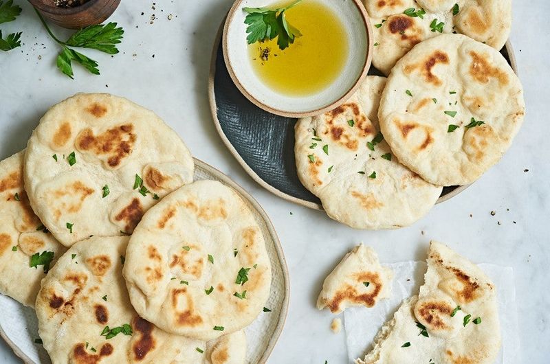 Make Pancakes Or Flatbreads From Basic Flour And Water Batter