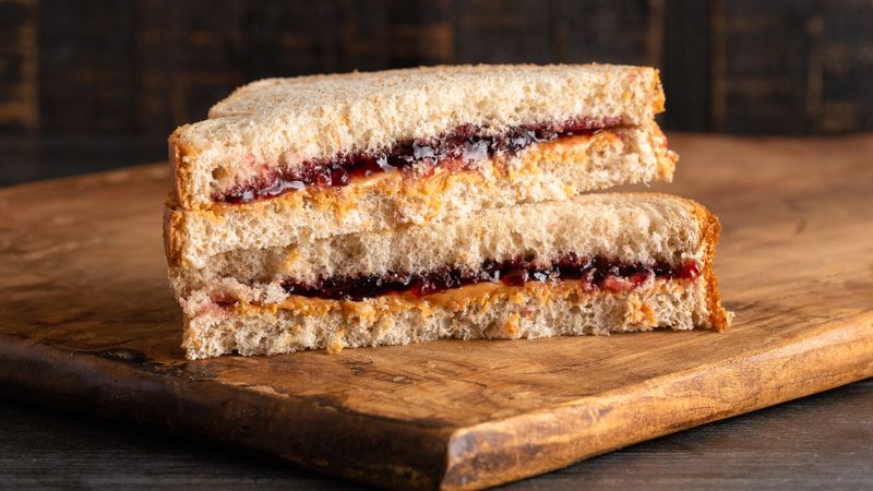 Peanut Butter And Jelly Sandwiches