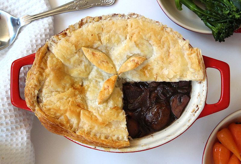 Chestnut And Mushroom Pie