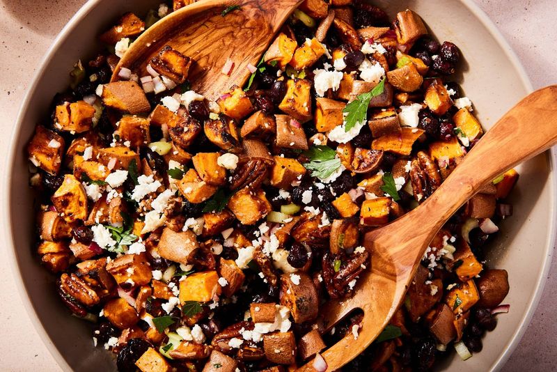Roasted Sweet Potato Cubes