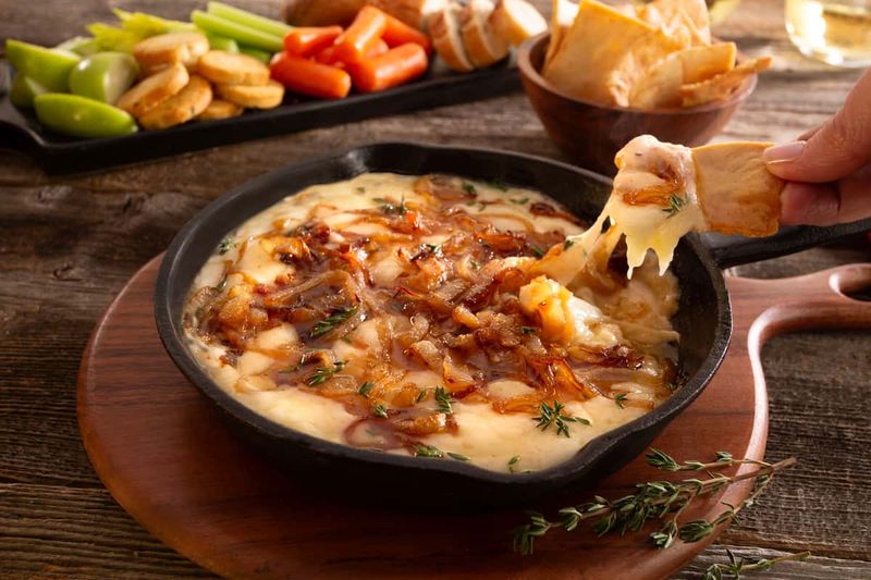 Baked Gouda And Caramelised Onion Dip