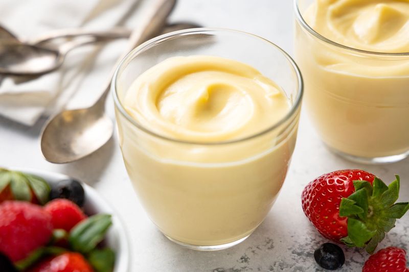 Lumpy Custard With Skin
