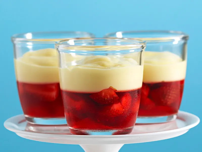 Jelly And Custard Desserts