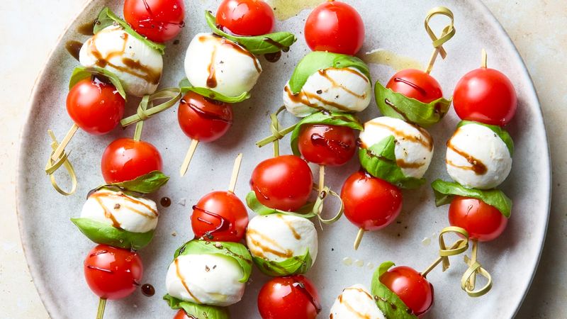 Tomato And Mozzarella Skewers
