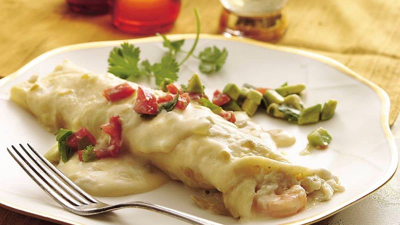 Seafood Enchiladas