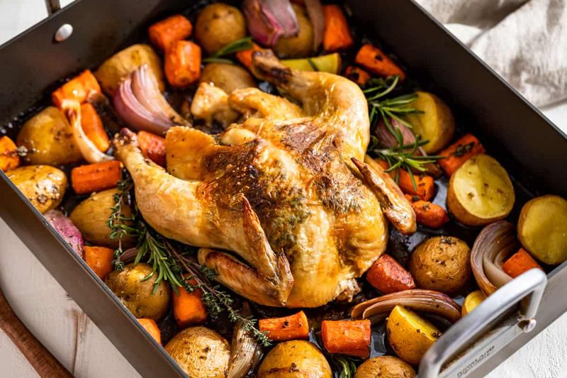 Queen Elizabeth II - Roast Chicken With Seasonal Vegetables