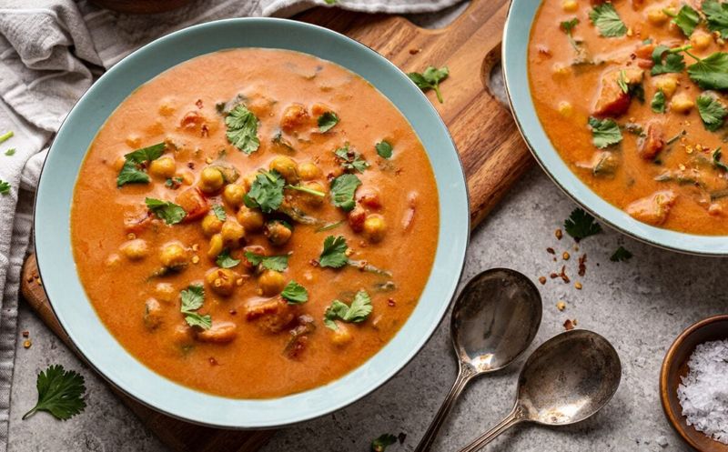 Spicy Tomato And Chickpea Soup