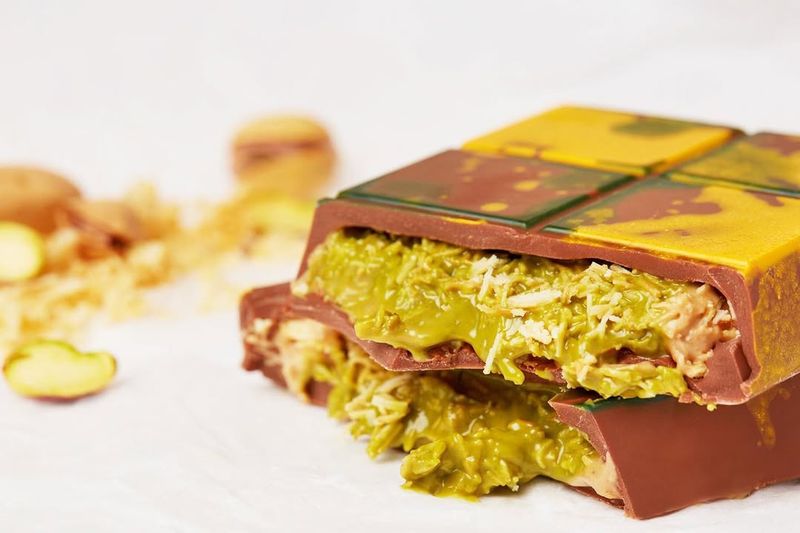 Dubai's Fix Dessert Chocolatier “Can’t Get Knafeh Of It” Bar
