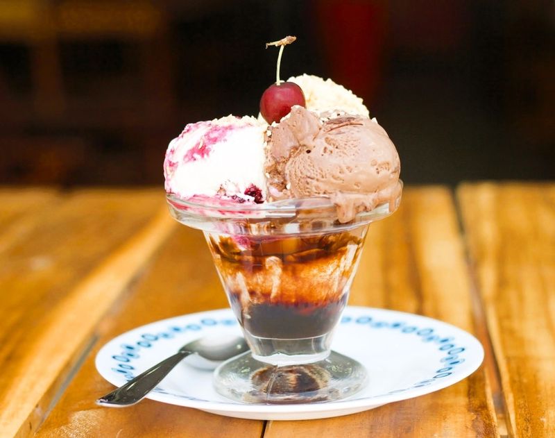 Vintage Ice Cream Sundaes
