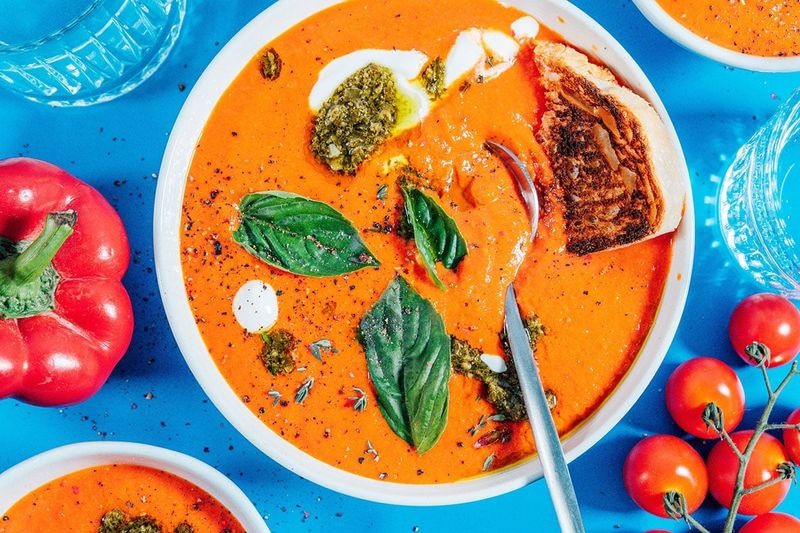 Roasted Tomato And Red Pepper Soup