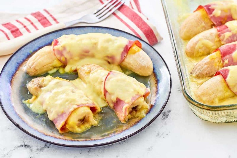 Ham And Banana Hollandaise