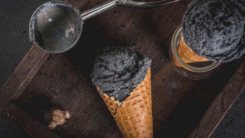 Activated Charcoal Ice Cream