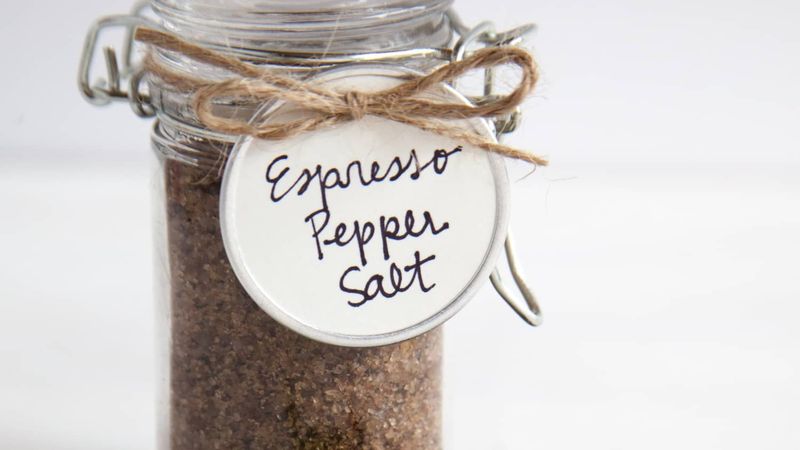 Add Coffee Grounds To Smoked Salt Or Seasoning