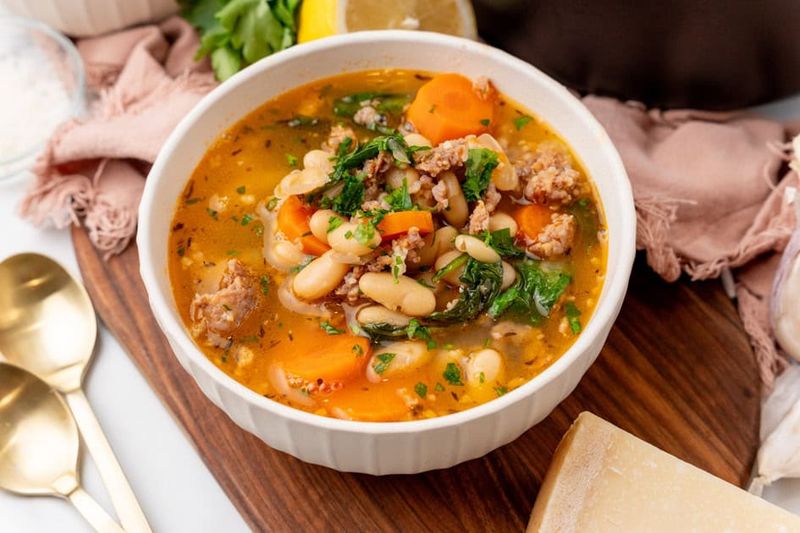 Tuscan Bean Soup With Kale And Sausage