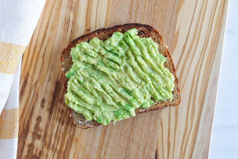 Sliced Avocado On Wholegrain Toast