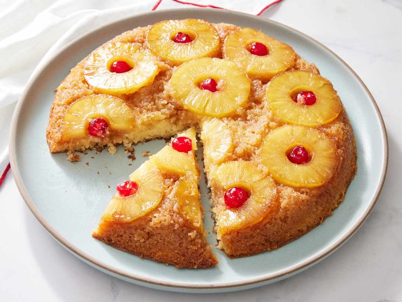 Upside Down Pineapple (Or Plum) Cake
