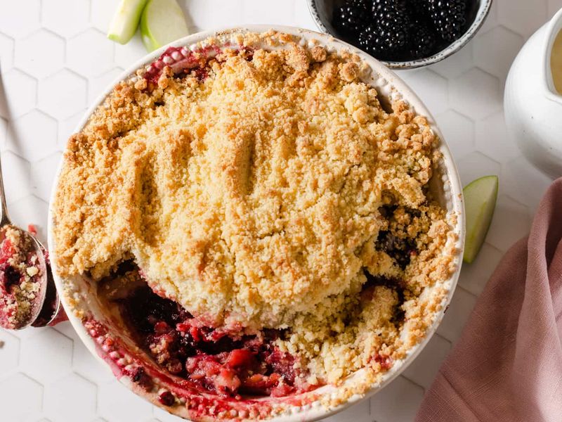 Apple And Blackberry Crumble