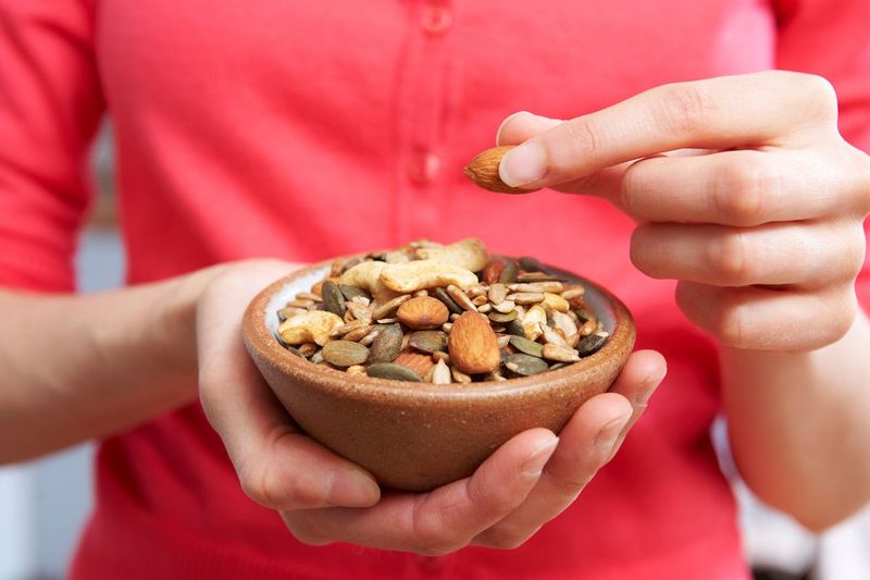 Starts His Day With Seeds And Nuts